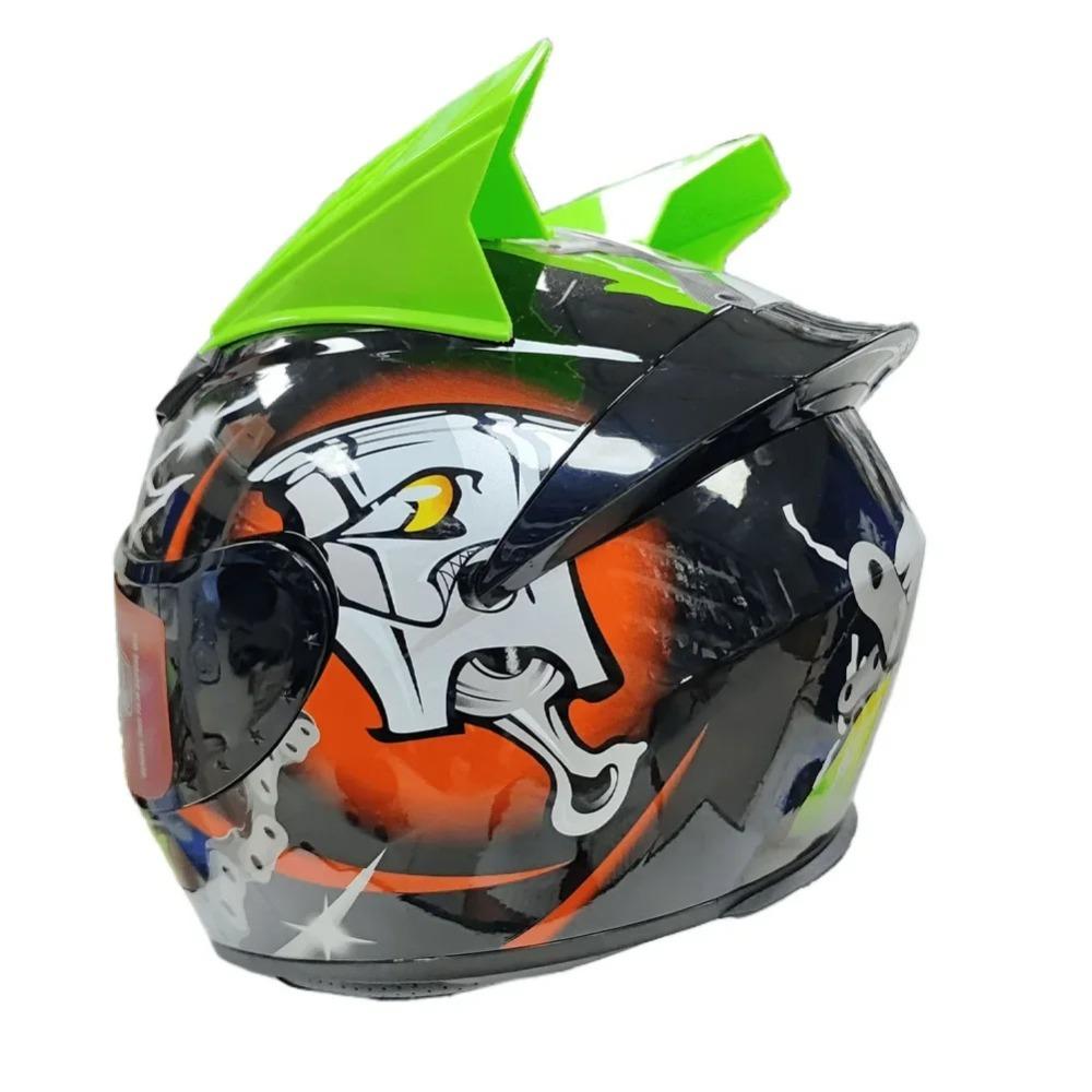 2 buc Corni Mohawk din Plastic pentru Curse Motocross Autoadezivi Accesorii Decorative pentru Cască