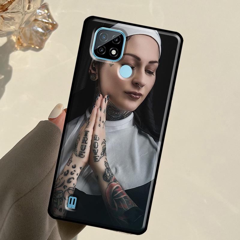Sister Nun For Realme GT 7 Pro GT 6T 6 5 C67 C61 C55 C53 C51 C21Y C25S C75 10 11 12 13 14 Pro Plus Case