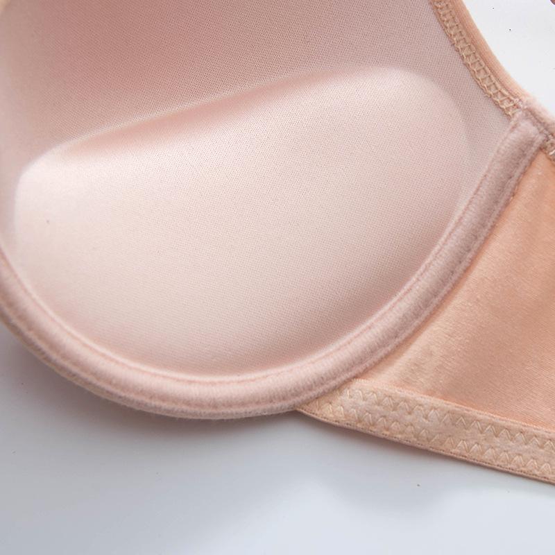 Push-Up-BH für Frauen, sexy Unterwäsche, einfarbig, Bügel-BH, Büstenhalter 32AB-38AB