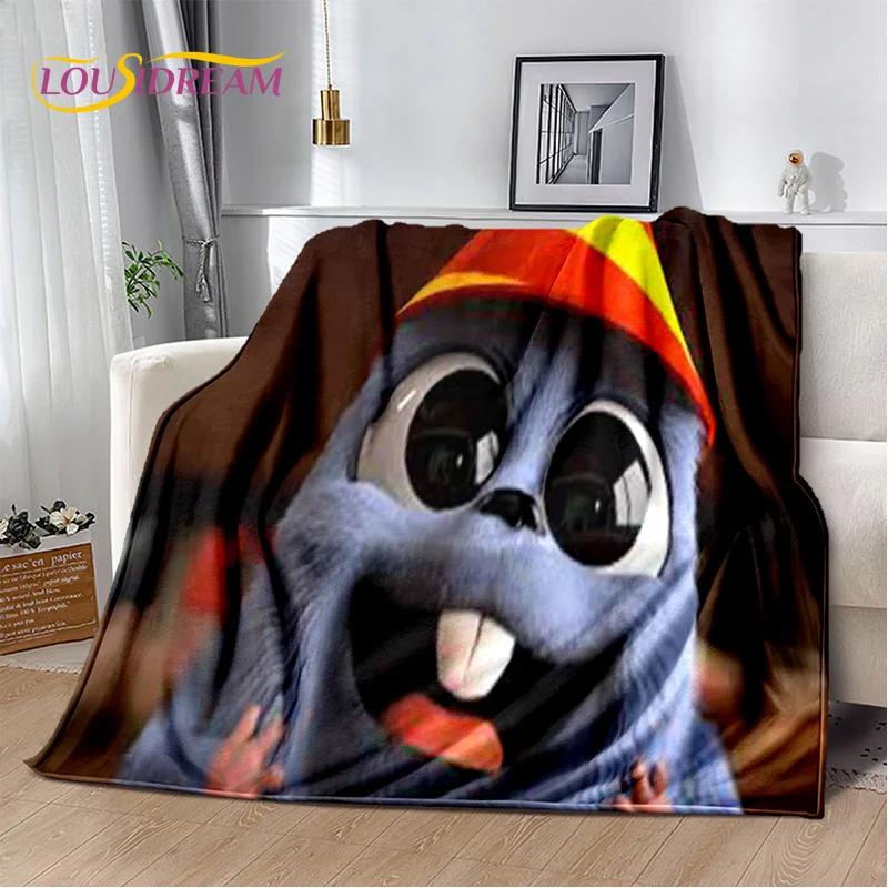 Cartoon Grizzy and The Lemmings Soft Flannel Blanket for Beds Bedroom Sofa Picnic,Throw Blanket for Cover Outdoors Leisure Gift