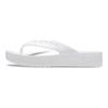 Crocs Baya Platform Flip Comfortable Hollow Non-Slip Flip-Flops Women Footwear White 208395-100