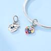 Fit Original Bracelet Copper Colorful Puzzle Pendant Charms Beads For Women Jewelry Making Gift