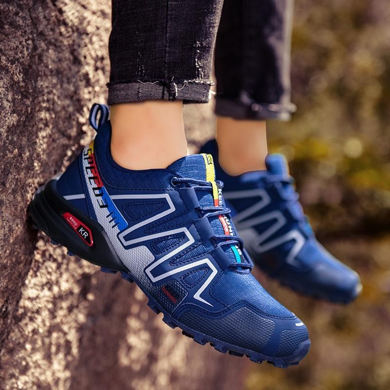 Outer Single Hiking Shoes, Men's Hiking and Cross-country Running Shoes, Solomon Outdoor Sneakers, Large Size.