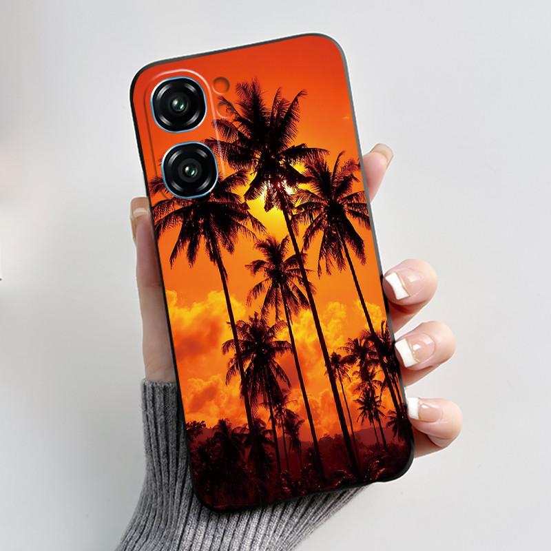 For Oukitel C58 Case Oukitel C58 Pro Cover Luxury Cute Love Rabbit Funny Pattern Black TPU Soft Silicone Protective Phone Case