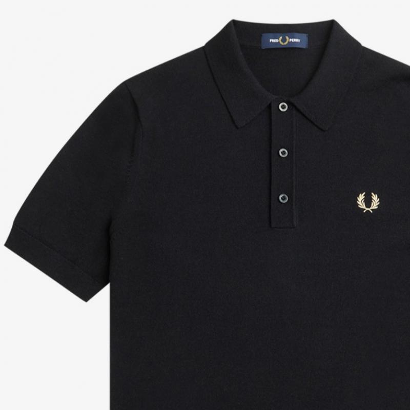 Fred Perry Fred Perry Classic Merino Wool Knit Shirt  198   Afpm2417623 198 