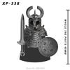 Koruit Medieval Knight Asgard Soldier Weapons Action Figures Accessories Armor Helmets Building Blocks Toys For Children KT1044