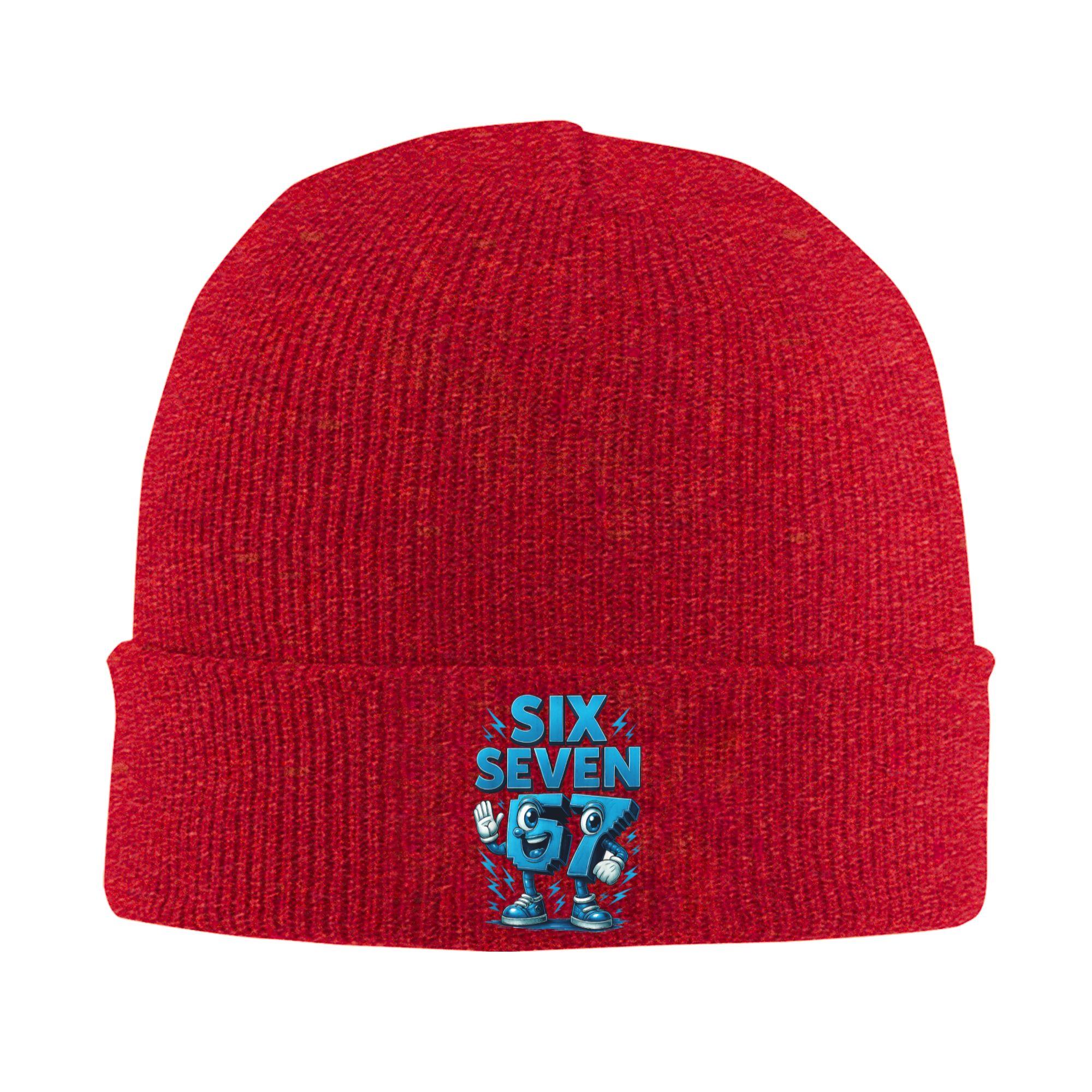 

Italian Brainrot Meme 67 Six Seven Bonnet Hats Beanie Hats Autumn Winter Design Knitted Hat Cute Men Outdoor Sport Warm Cap One Size