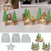 Easy Release Silicone Mold for Crafting Candle Holder Star Shaped Gypsum Candlestick Base Mold Jewelry Making Tool