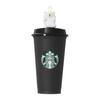STARBUCKS Staba Halloween 2025 Opakovaně použitelný hrnek měnící barvu 473 ml + Víčko s otvorem na pití Medvědí Duch Set