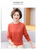 2023 Autumn/Winter Knitwear: Versatile Plus Size Loose Sweater for Middle-aged & Elderly Women - Crochet Base Layer Top for Moms