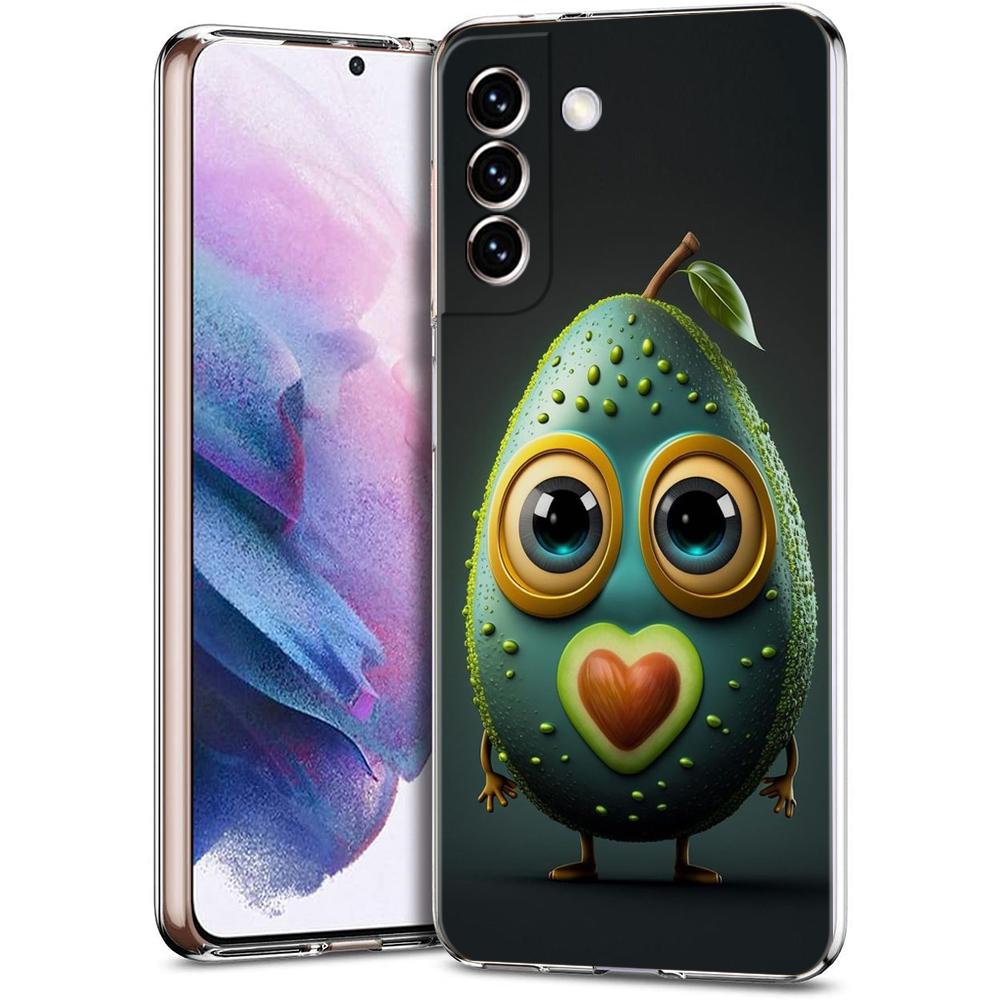 

Avocado Phone Case for Samsung Galaxy S24 S23 S22 S20 S21 FE Ultra S24 S23 S10 S10E S9 S8 Plus 5G Transparent Shell Capas Bags Samsung S22 5G