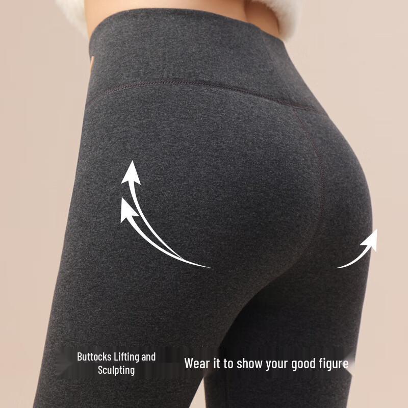 Mao Ren Women's Thermal Ribbed Cotton Leggings