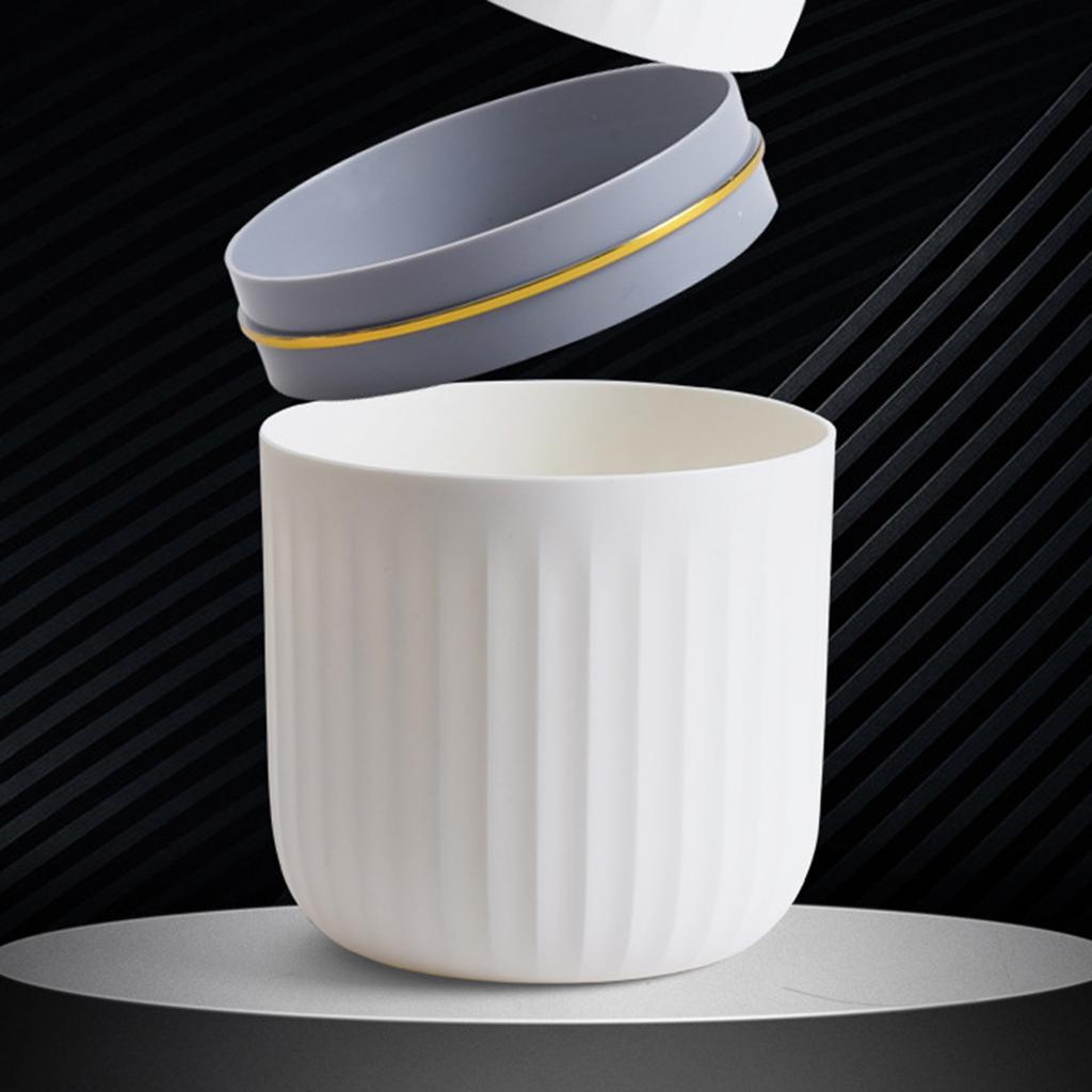 Compact Desktop Trash Can with Lid Desktop Trash Can for Office and Home Use Plastic Waste Bin Organization Container