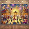 2D Plane, 1 Vivid Philippine Festival Background, Suitable for Home, Studio, Party and Outdoor Celebration Events