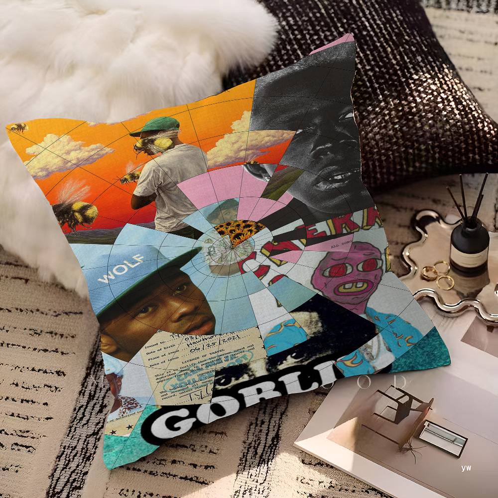 Tyler The Creator 45*45cm Cushion Cover Pillow Cover Decor Pillowcase Home Pillowcase for Couch Pillow