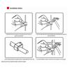 Haisidick HKHE-034 Round Plastic Steel Nail Cable Clips