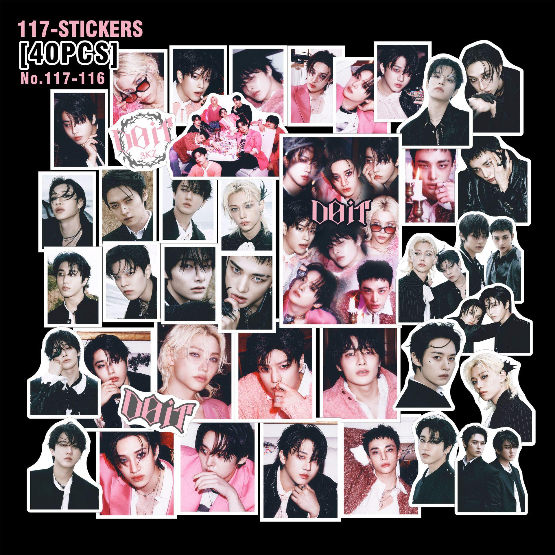Skzoo Stickers 40Pcs Doit Collection Kpop Fans Must-Have Present Suitcase Decoration Holiday Present Must-Have Stickers For