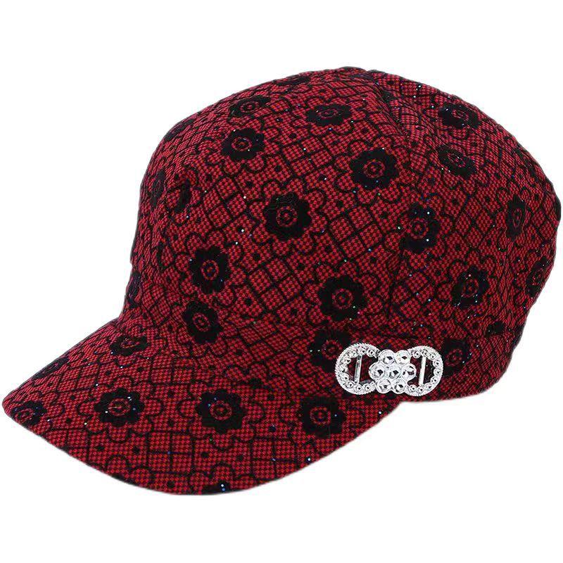 

Весна и осень новый стиль дамы среднего возраста восьмиугольная шляпа шляпа для тещи шляпа для старика летний тонкий берет