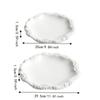 Ceramic Stone Pattern Dinner Plate Irregular Shape Dessert Dish Simple Meal Plate  Restaurants