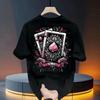 Trendy Brand Short-Sleeved Pure Cotton Men'S Printed T-Shirt Trendy Men'S And Women'S Versatile Round Neck T-Shirt Men'S