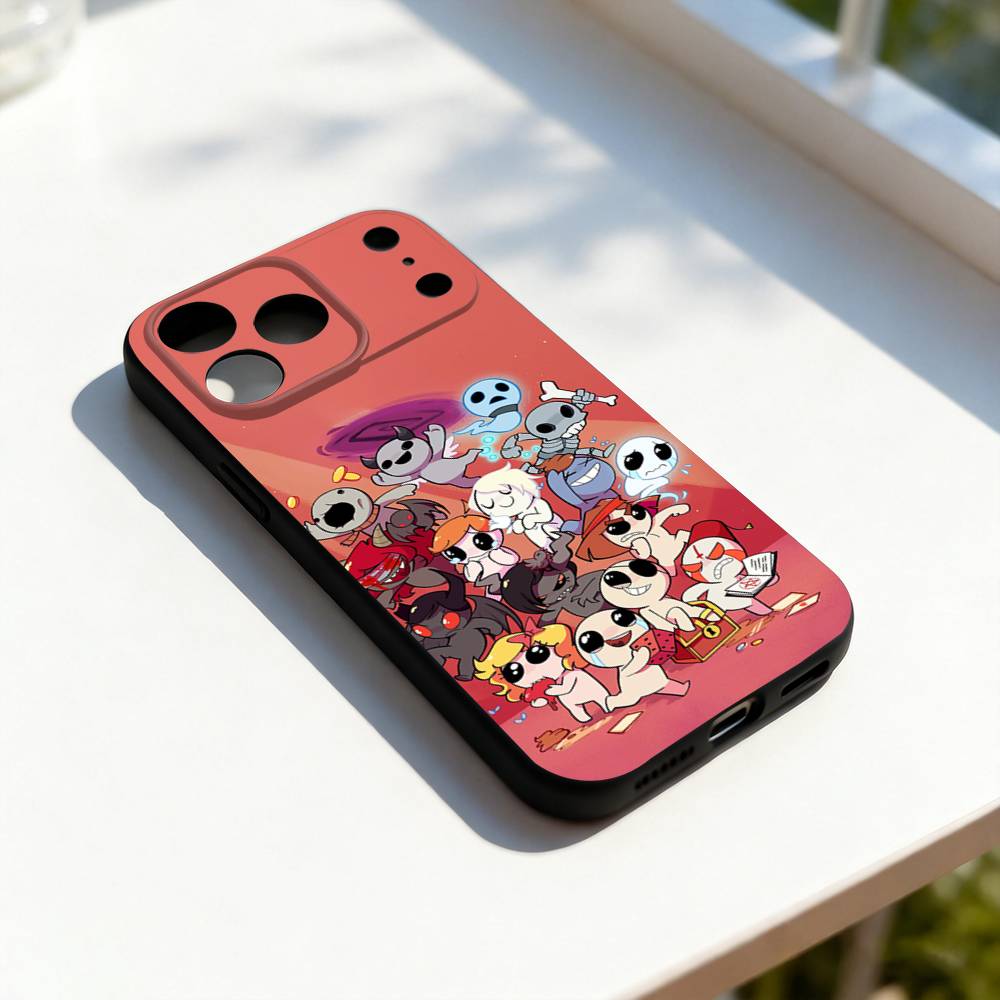

The Cool Binding of Isaac Phone Case For iPhone 11,12,13,14,15,16,17,Pro,Max,Plus,E,SE4,Air,Mini Black Soft Cover iPhone16