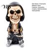 Year-round Skull Decoration Halloween Skeleton Warrior Sculpture, Resin Art Soldier Figurine Statue Home Decor, Gunner Hand-painted Model Ornaments