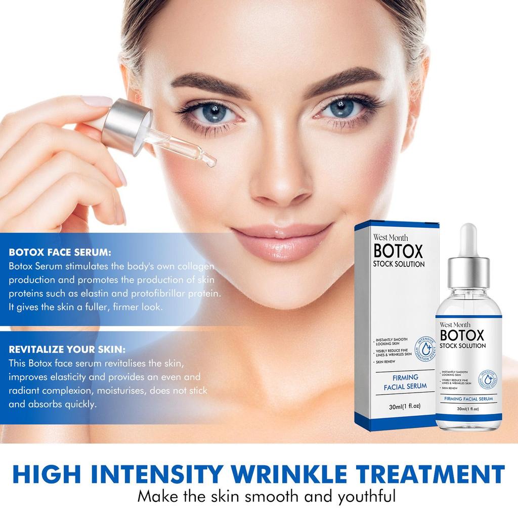 BOTAX Enhanced Facial Serum 1pc - Day And Night Hydrating Skincare Rich in Aloe Peptides Collagen And Retinol for Tighten