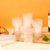 50/100PCS Disposable Clear Plastic Cup Outdoor Picnic Weddings For Parties Cup Utensils Birthda H1H8