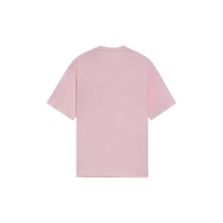 Li Ning SS22 Casual Breathable Printed Short Sleeve T-Shirt Unisex Tops Pink AHSS919-2