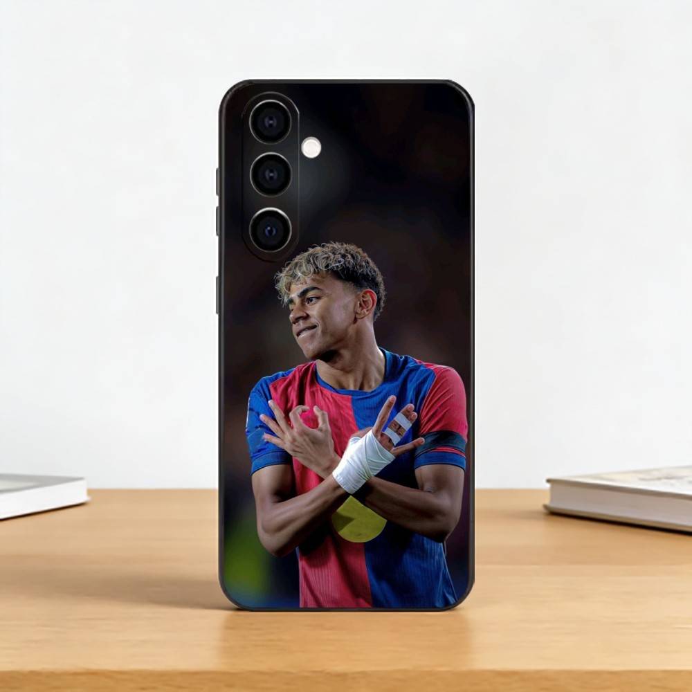 King Y-Yamals No19 Football  Phone Case For Samsung Galaxy A73,A72,A71,A70,A53,A52,A51,Soft Silicone Black Cover