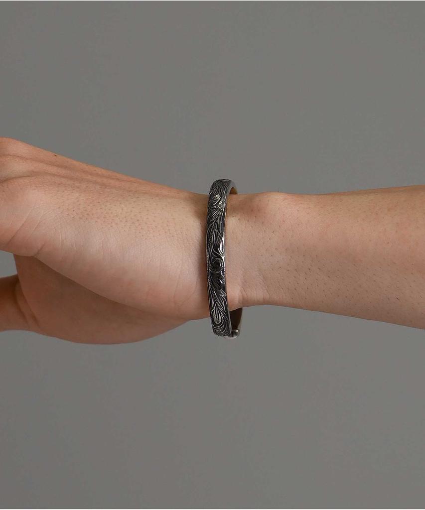 [Lionheart] Bangle/Wristband [Limited Edition] "HAWAIIAN" Round Bangle/Surgical Stainless Steel (Hypoallergenic)