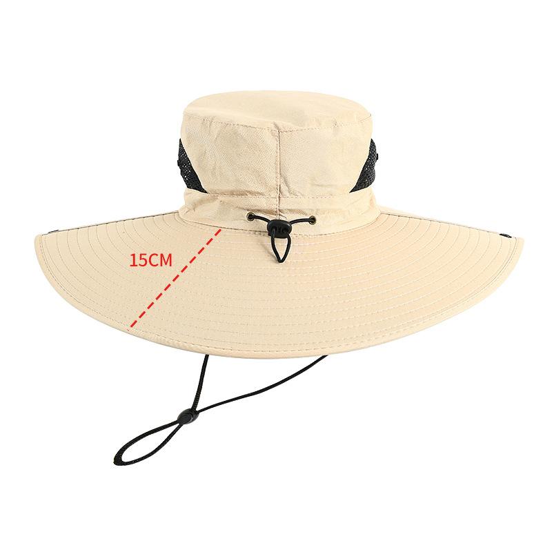 Outdoor Super Large Hat Brim Sun Protection Fishing Hat Men's Ultraviolet Sun Protection Sun Hat Mountaineering Sun Protection Fisherman's Hat