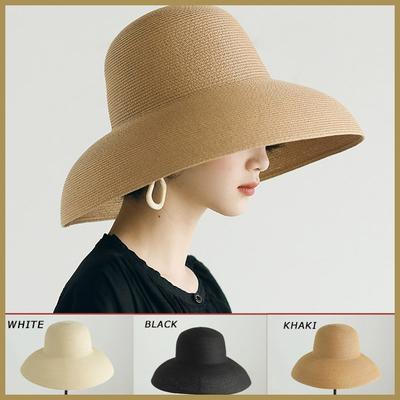 חיצוני קיץ שמש כובע אופנה רטרו כובע קש מתקפל גבירותיי כובע מזדמן כובע חוף אביזרי אופנה כובע קש