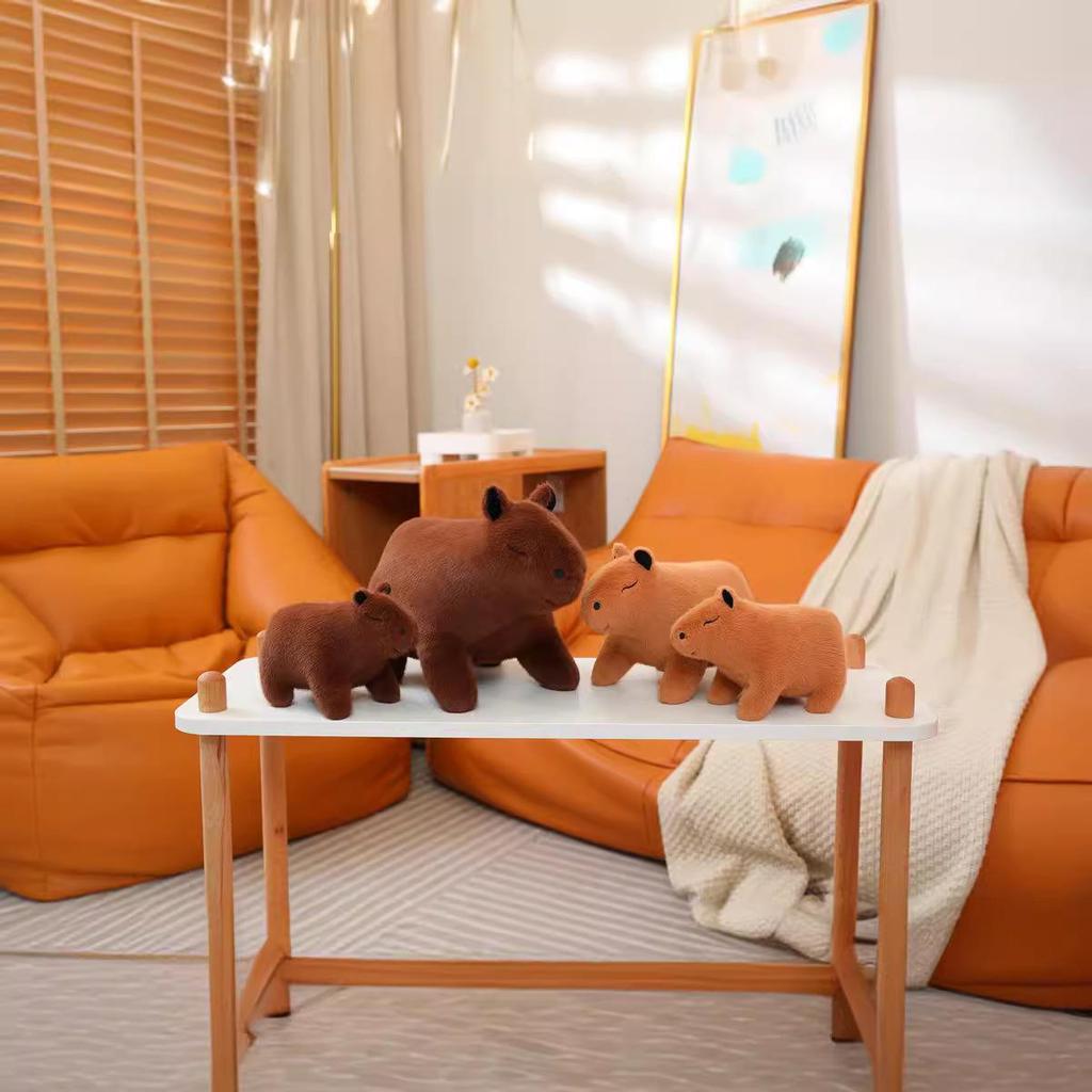 Cute Capybara Plush Toy - Kawaii Stuffed Animal Doll