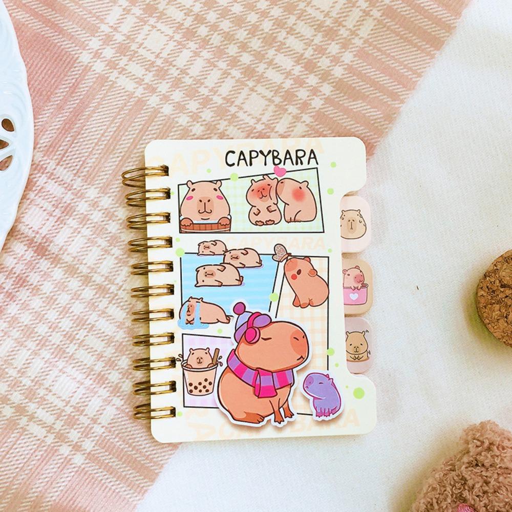 

Планировщик заметок Capybara Маленький блокнот Маленький Kawaii Capybara Блокнот Офисные принадлежности style 2 random