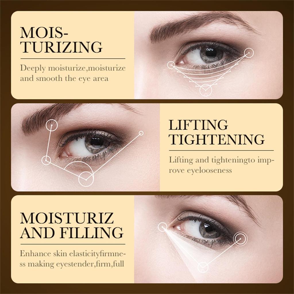 Gold Hyaluronic Anti-Wrinkle Multi-Effect Eye Cream Moisturizing And Protecting Eye Area Eye Cream