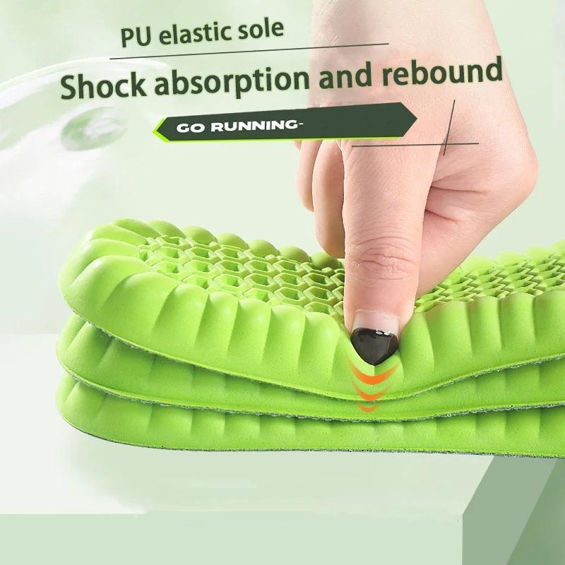 1 Pair Breathable Soft Sports Insoles, Shock-Absorbing Comfort Cushion Inserts, Running Shoe Pads for Men and Women