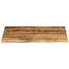 VidaXL Dessus de table 70x60x2,5 cm bord vivant bois massif manguier, dessus de table en bois, dessus de table d'appoint, 370355