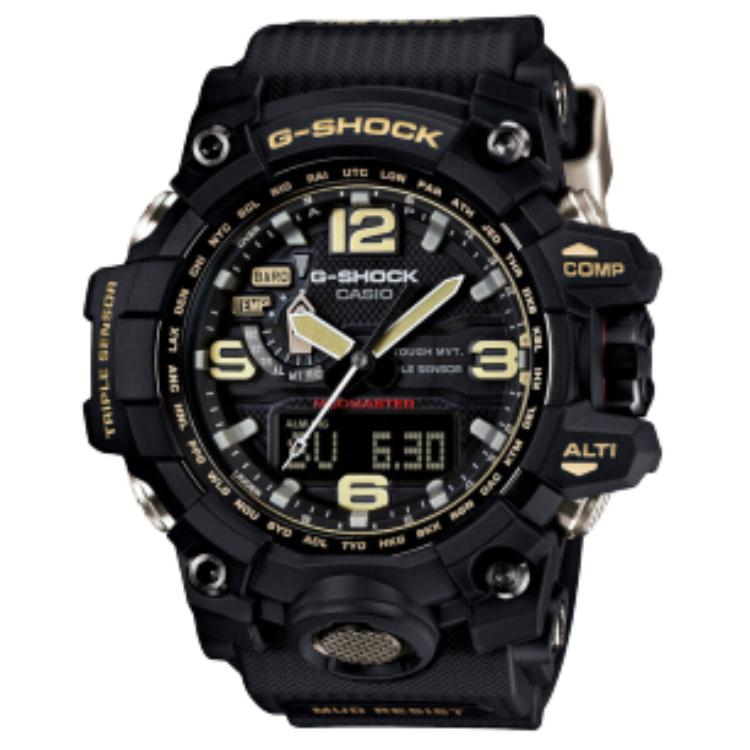 Casio Men's Black G-Shock Land Series Multifunctional Smart Waterproof Solar Quartz Movet Resin Strap Watch Watches Gwg-1000-1Apr