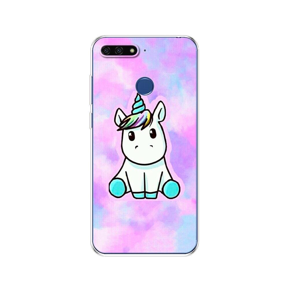 Pro Huawei Honor 7C 5,7 palcový kryt pouzdra Měkký silikonový TPU Roztomilý kryt Zadní ochranné pouzdro na telefon Pro Huawei honor 7c Aum-L41 tašky