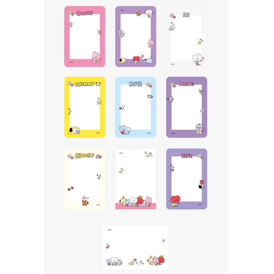 BT21 Moldura para cartão fotográfico