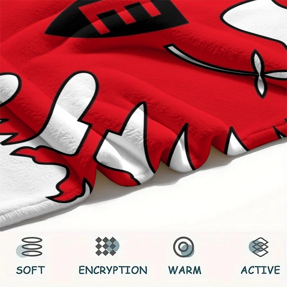 1PC Custom Name Eintracht Frankfurt Patterned Flannel Blanket Suitable For All Seasons for Home Decor Warmth and Comfort Gifts Holiday Present
