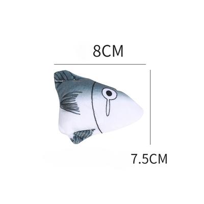 Cat Interactive Toy Catnip Cat Toy Soft Plush Fish Chew Toy Kitten Molar Bite Toys Funny Cat Chewing Playing Pet Supplies