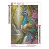 Diamant-Kunst-Set zum Selbermachen, Pfauenmuster, lebendige Farben, Stress reduzieren, Selbstvertrauen steigern, quadratisch, rund, Mosaik-Set, Heimdekoration