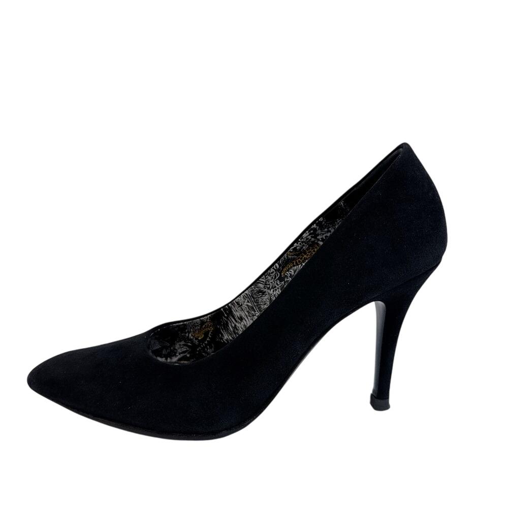 HERMES Heels, stiletto heels, sandals Animal Pattern suede Vickie pumps black suede Used