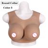 Eyung Silicone Breast Forms Hight Low Round Collar Crossdresser Drag Queen Silicone Breastplate Fake Boob Cosplay Silicone Plate