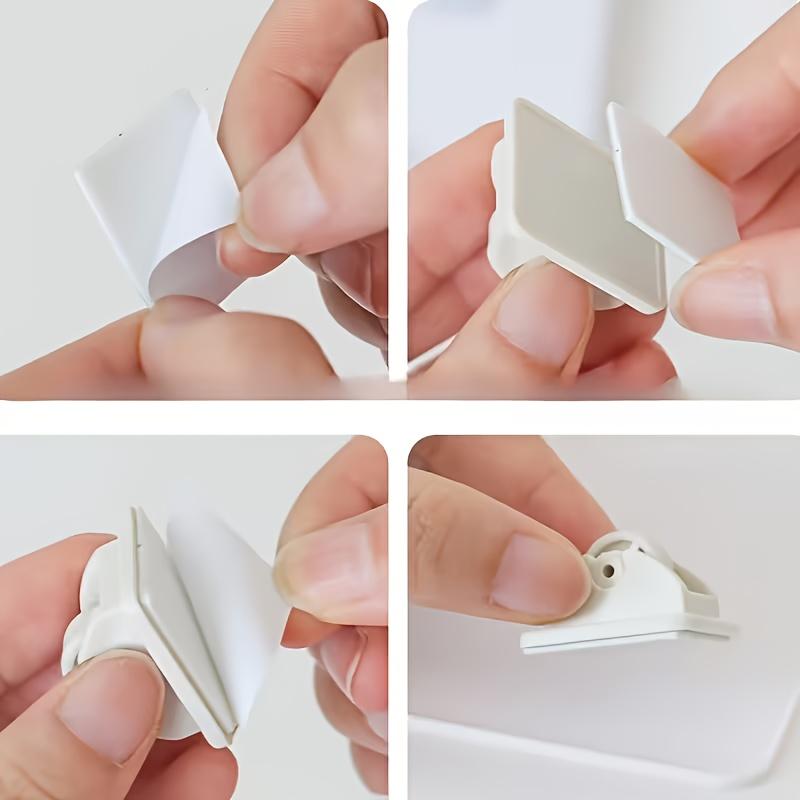 8Pcs self-adhesive casters, durable plastic wheels. Effortless stick-on design for furniture and storage boxes