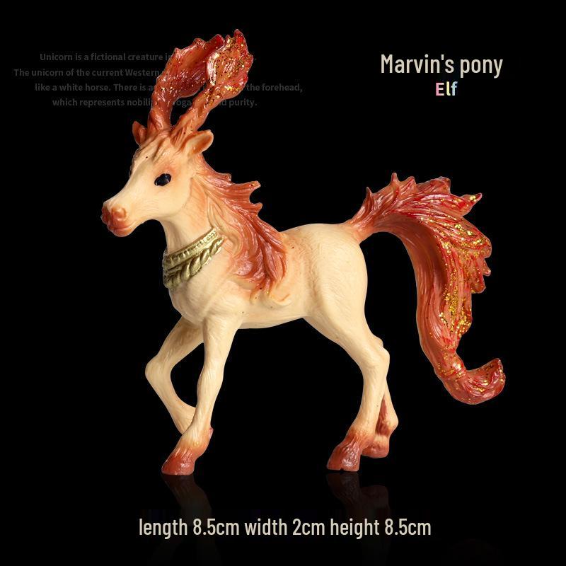 European Mythical Pegasus Unicorn Toy Model: Elf, Mythical Creature, Magic Beast 