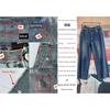 Foreign Trade Original Order WF Callyoumineitgirl Wide Leg Straight Edging Hem Jeans DS2 1208
