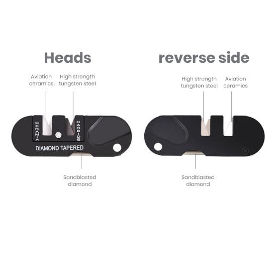 Outdoor Pocket Whetstone Tool High Hardness Diamond-Material Mini Cutter Sharpener Portable Fishhook Grinding Multifunctional Camping File Cutter